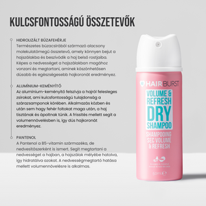 Mini volumennövelő & frissítő szárazszampon