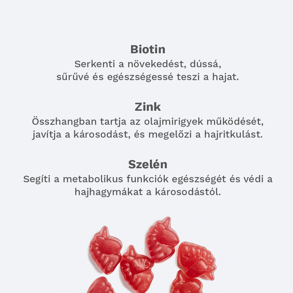 Vegán Hajnövesztő Gumivitamin